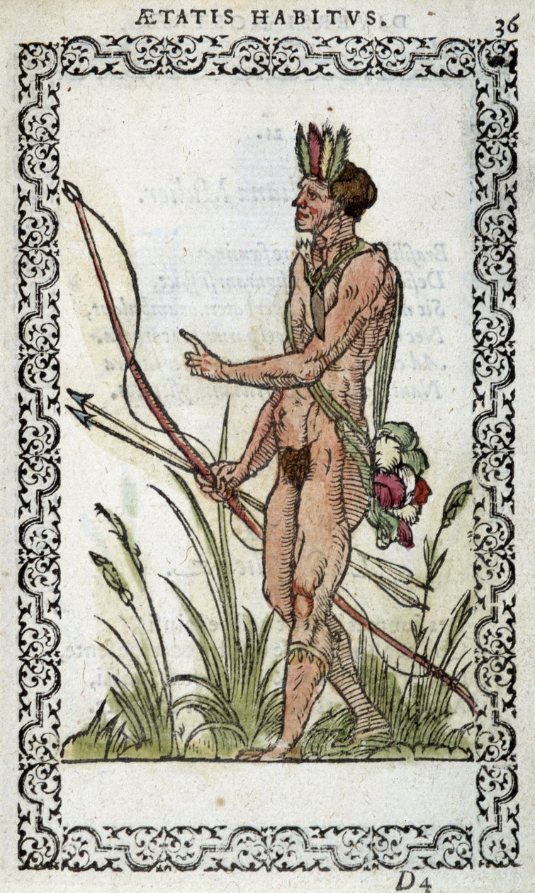 Brasilianer - in "Kleidung und Abbildungen" von Jean Sluperius, 1572 von Unknown artist