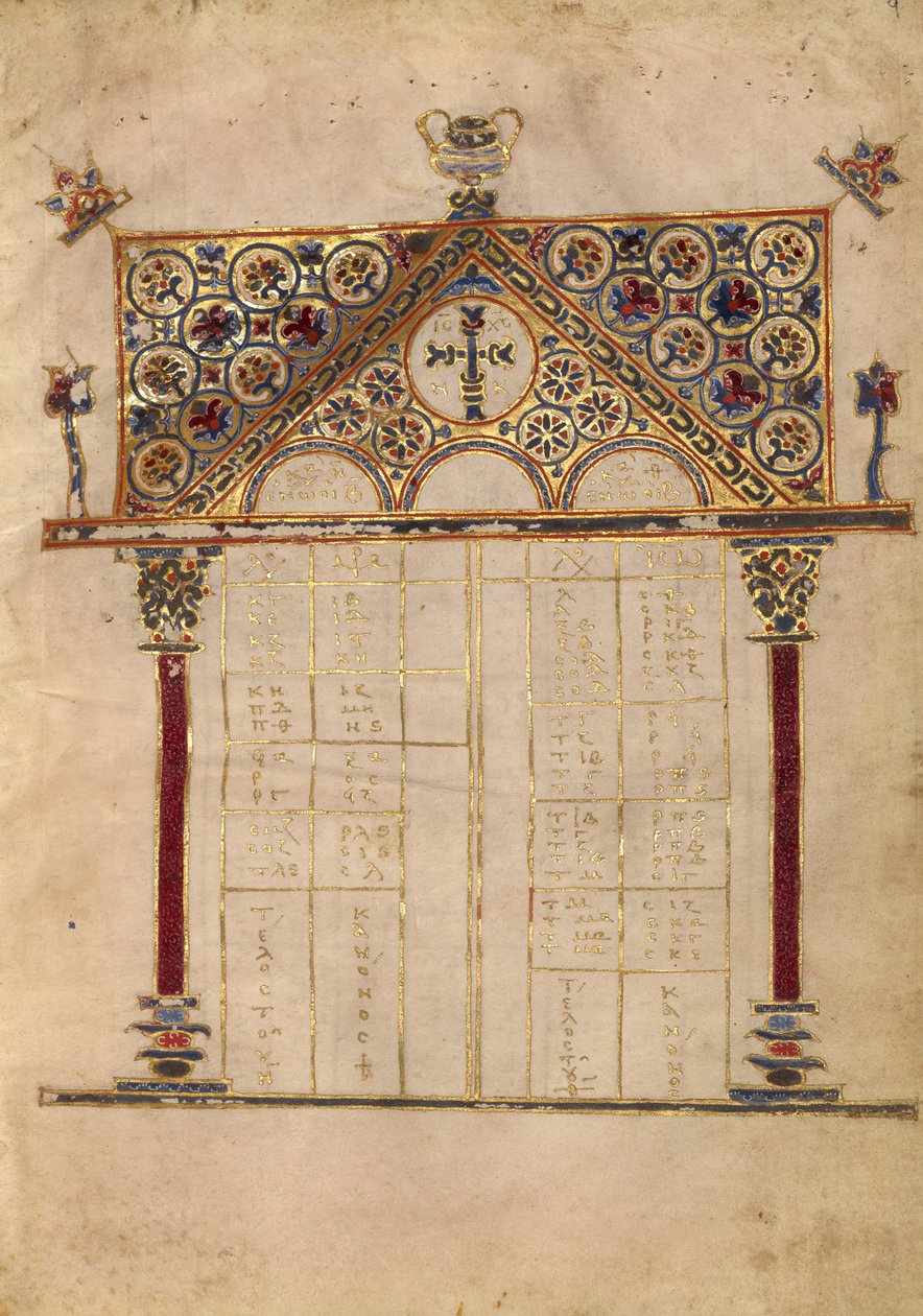 Kanonentafel Seite von Unknown artist