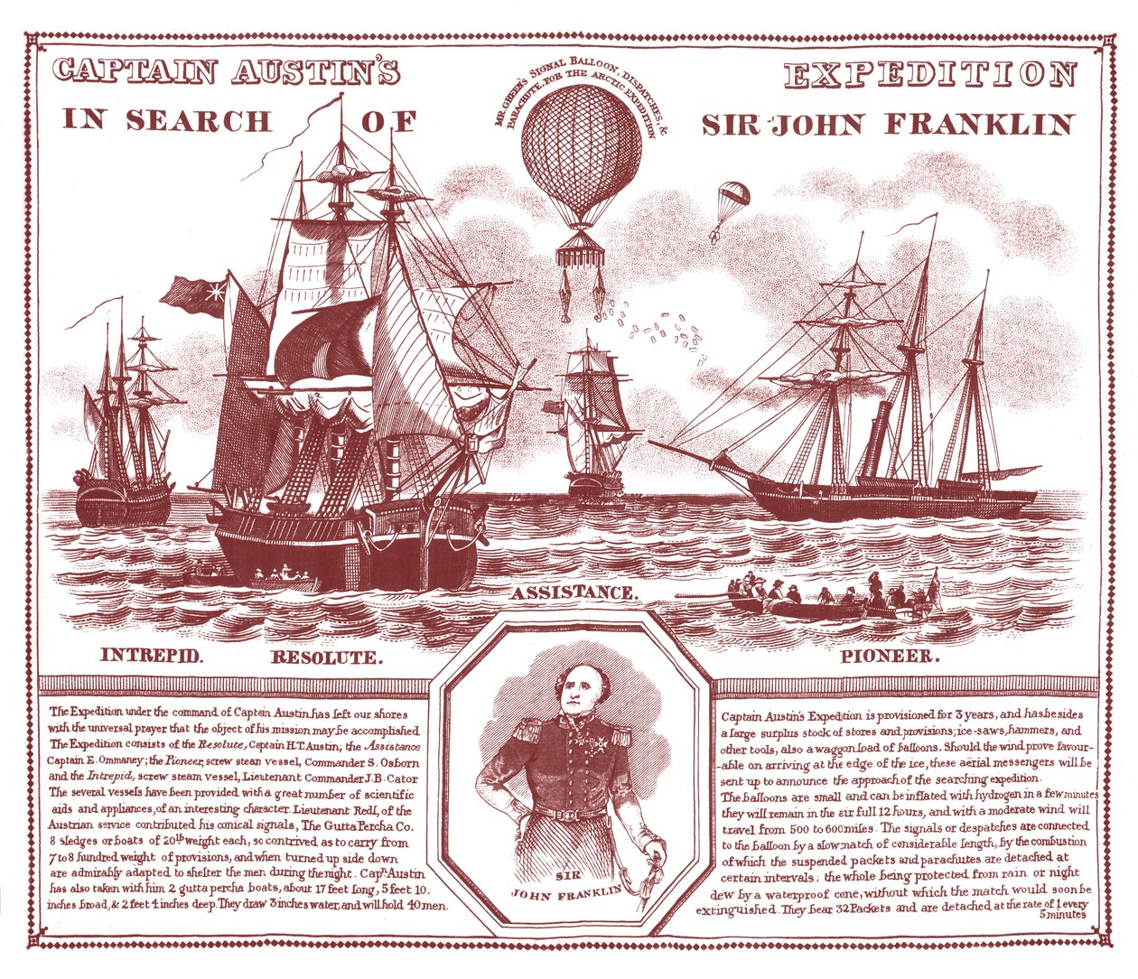 Kapitän Austins Expedition auf der Suche nach Sir John Franklin von Unknown artist