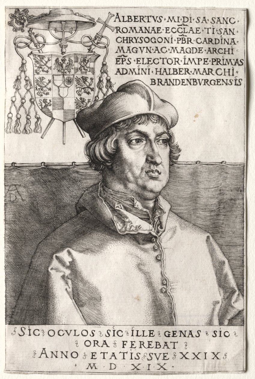 Kardinal Albrecht von Brandenburg - Die kleine Platte von Unknown artist