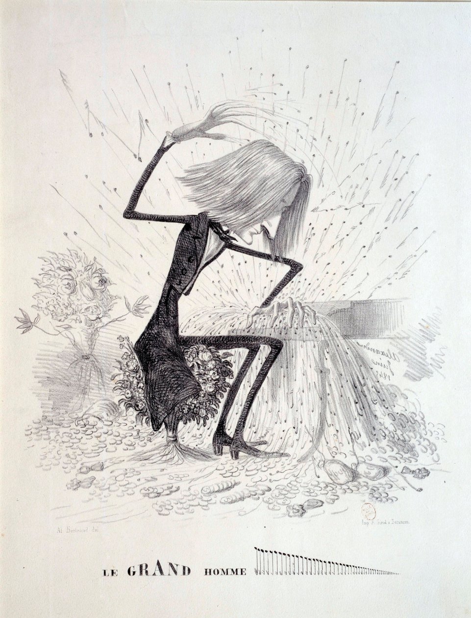Karikatur des Komponisten Franz Liszt von Unknown artist