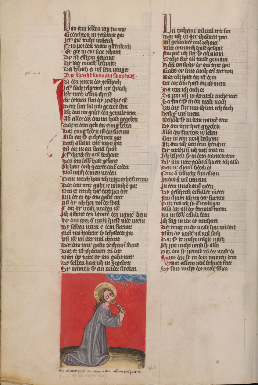 Christus betet in der Wüste von Unknown artist