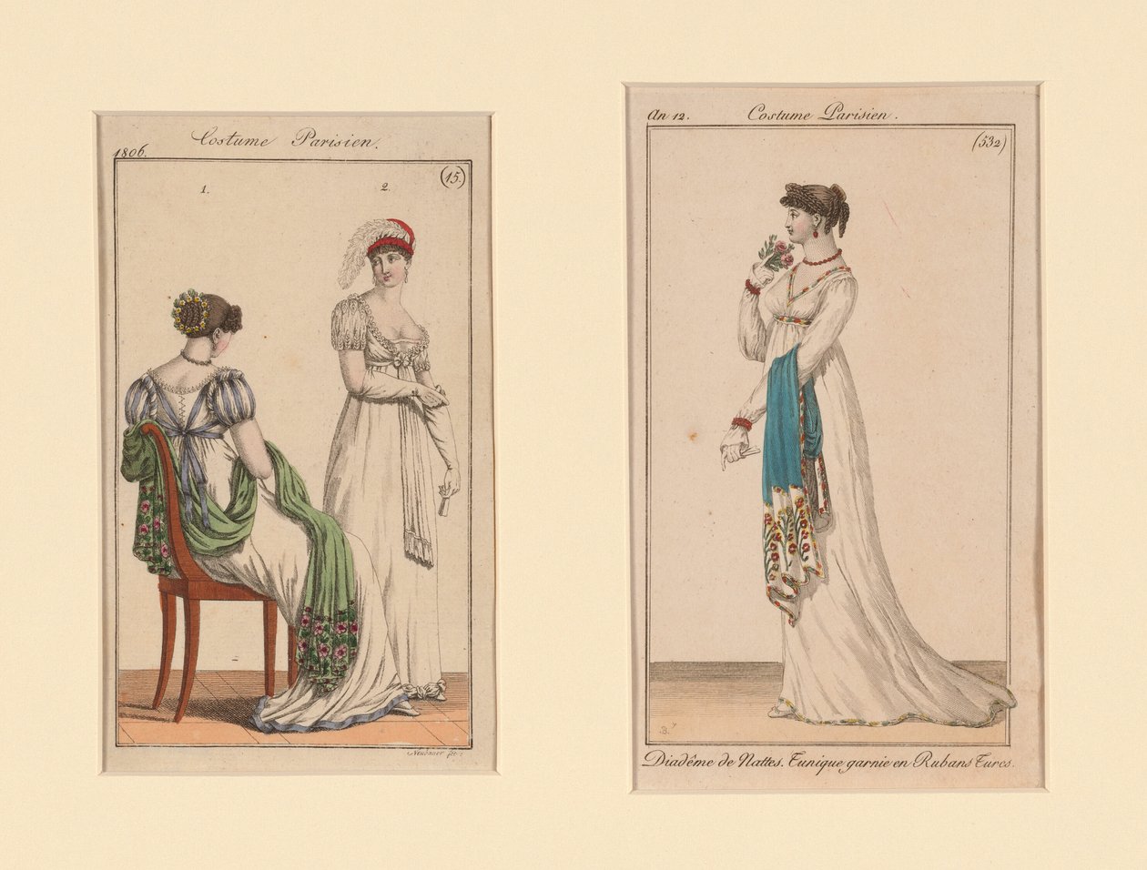 "Costume Parisien" Modeplatten aus dem Journal des Dames et Des Modes und Costume Parisien (Das Journal der Damen und Mode) von Unknown artist