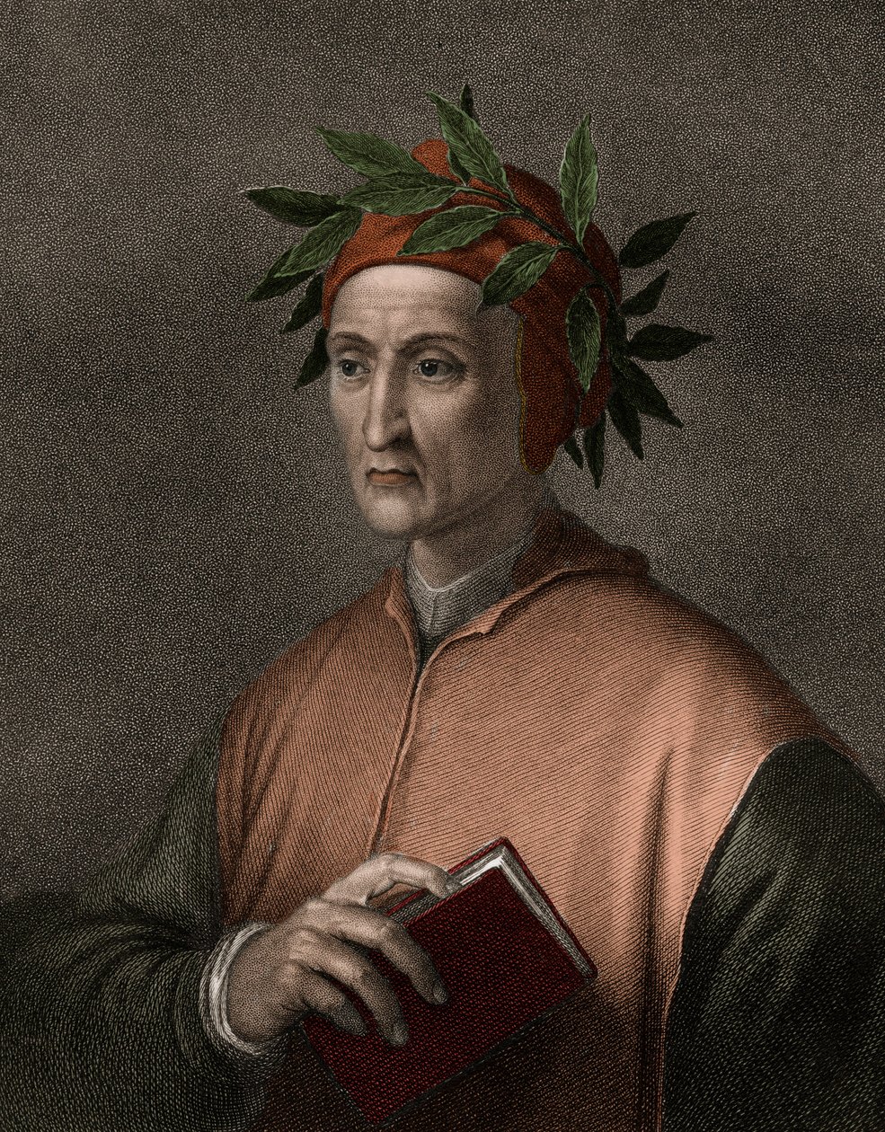 Dante Alighieri (1265-1321) (Stich - 19. Jahrhundert) von Unknown artist
