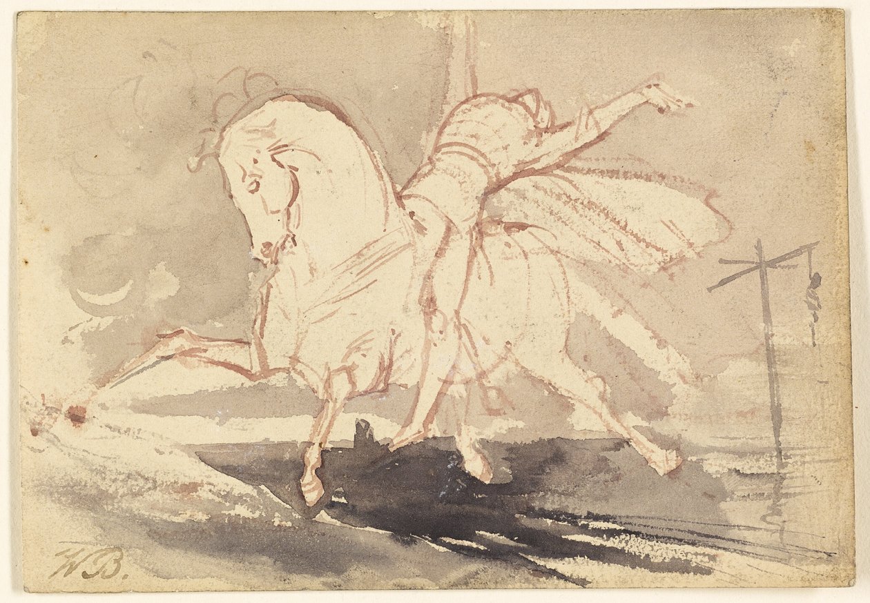 Tod auf einem weißen Pferd von Unknown artist