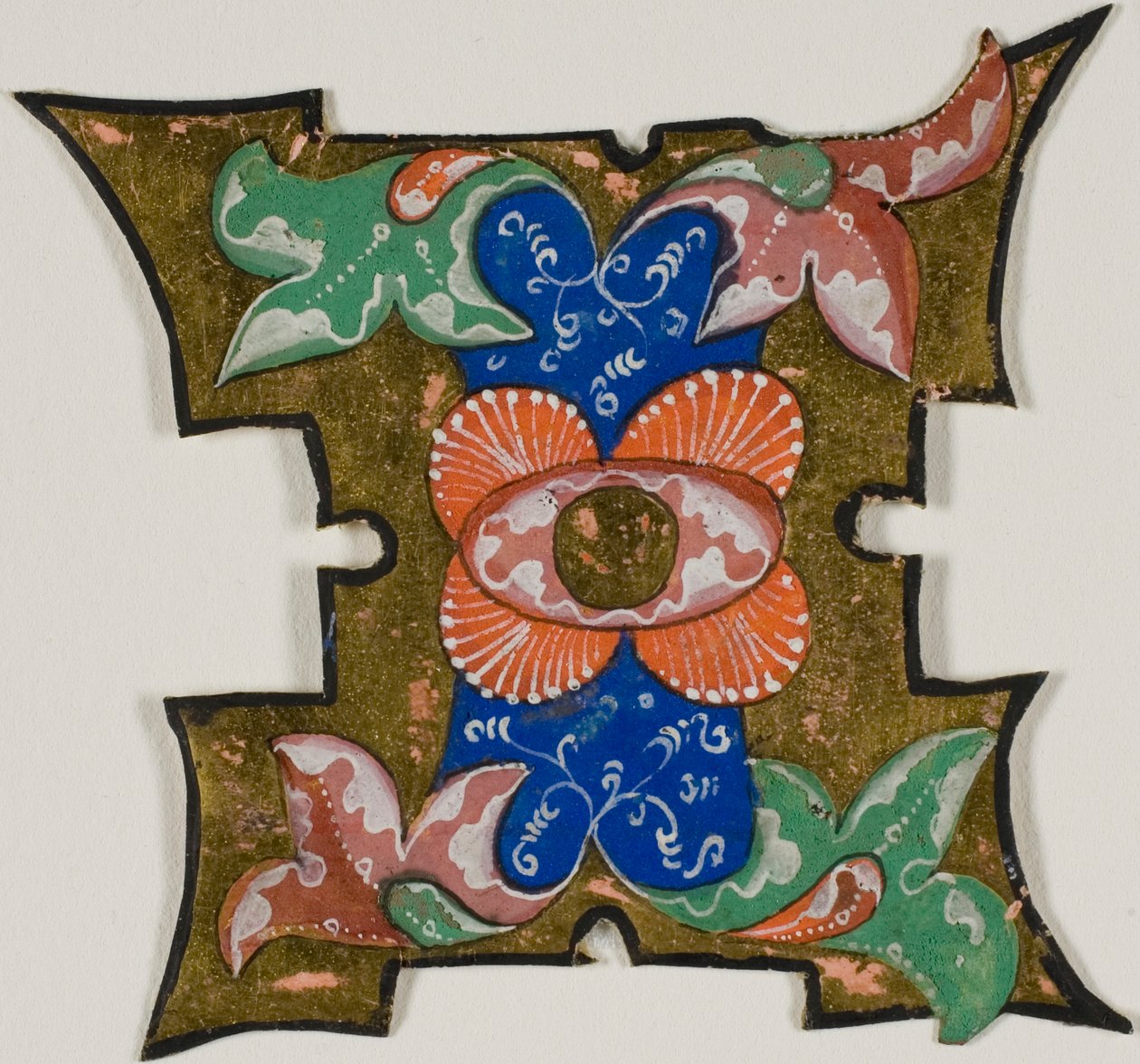 Geschmücktes Initial "I" mit Blättern aus einem Chorbuch von Unknown artist