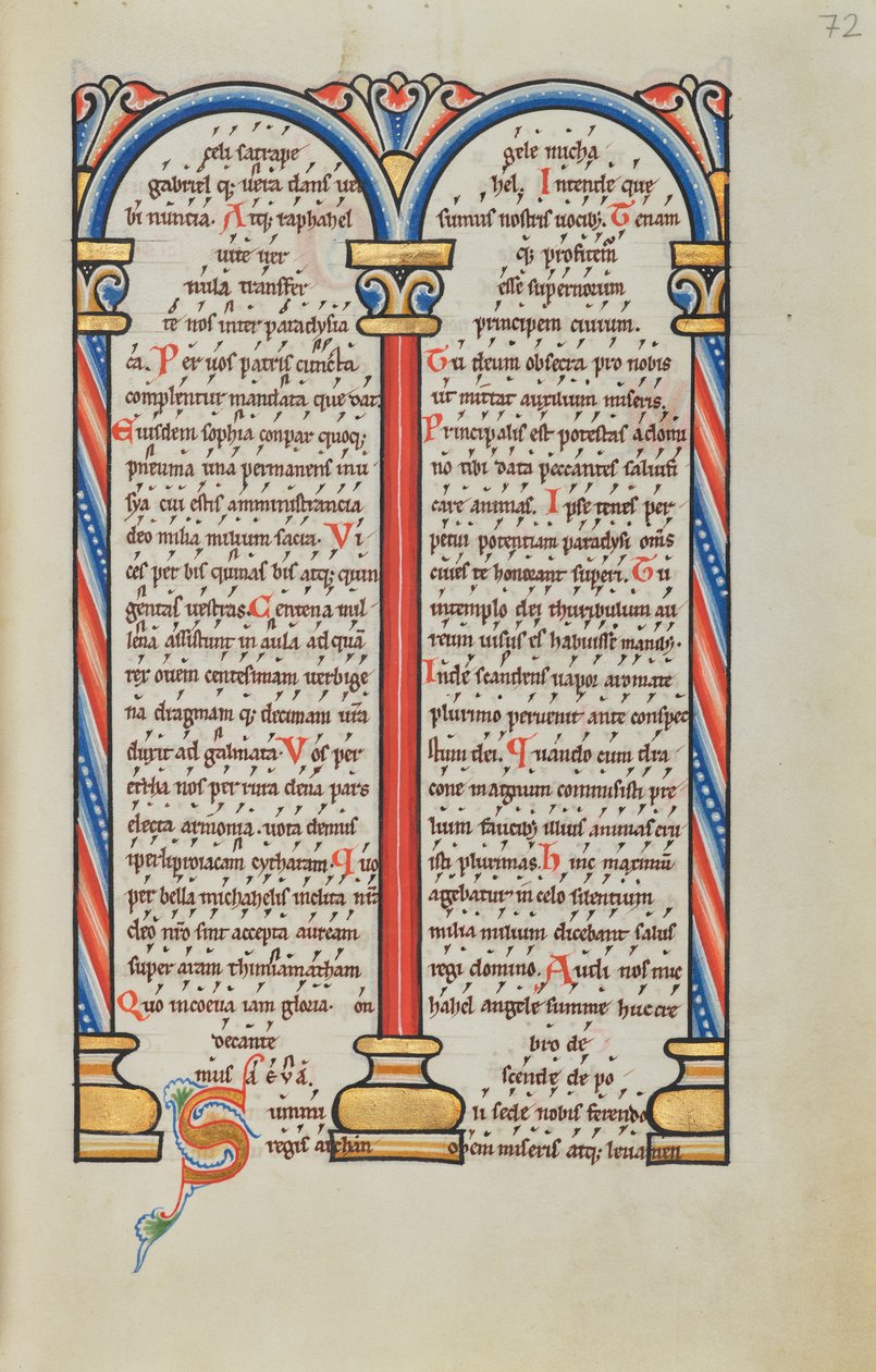 Geschmückte Textseite von Unknown artist