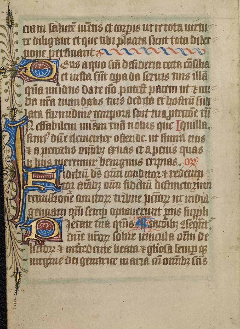 Geschmückte Textseite von Unknown artist