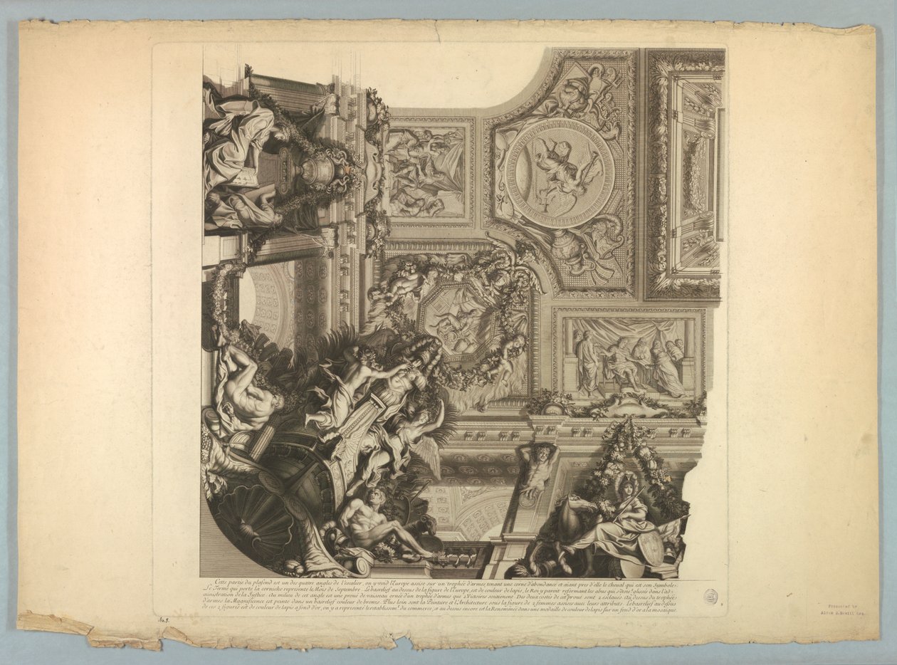Dekorationen von Lebrun und Mignard im Schloss von Versailles von Unknown artist