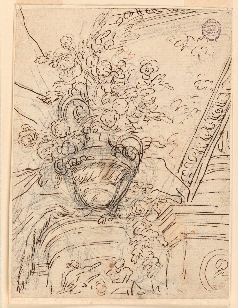 (Detail) einer Wandmalerei von Unknown artist