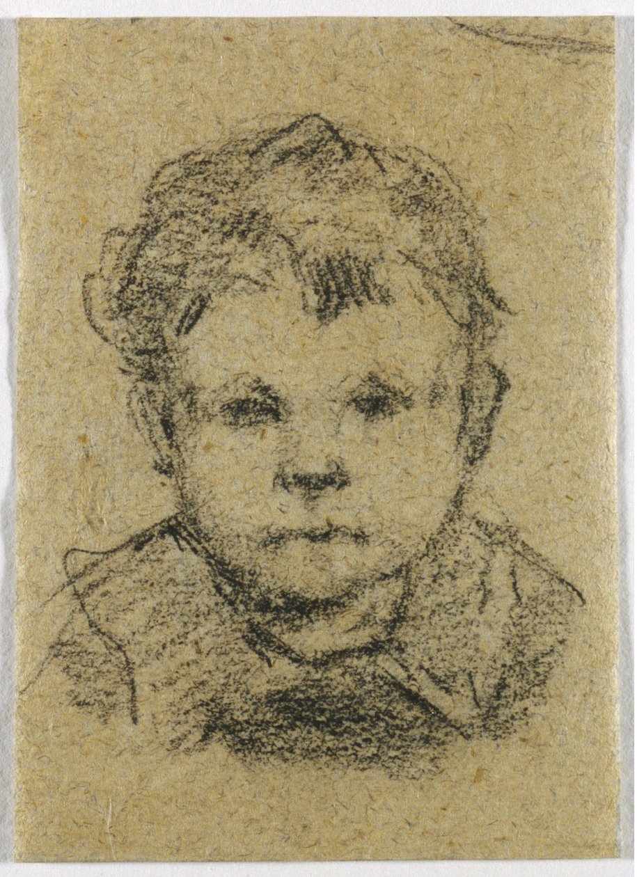 Emil Gauguin als Kind, mit einem Kragenhemd von Unknown artist
