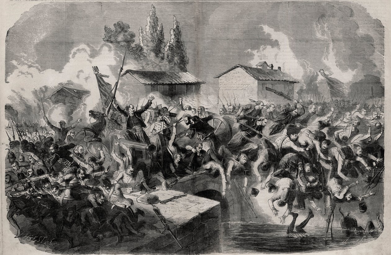 Episode in der Schlacht von Palestro, 31. Mai von Unknown artist