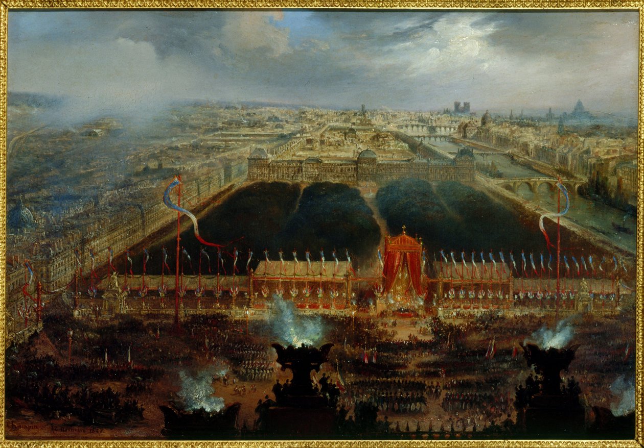 Fête de la Constitution auf dem Place de la Concorde, 12. November von Unknown artist