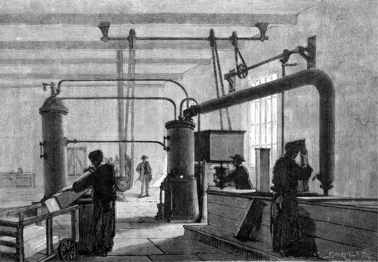 Gesamtansicht der Eisfabrik (Ferdinandplatz-Prozess) von Unknown artist