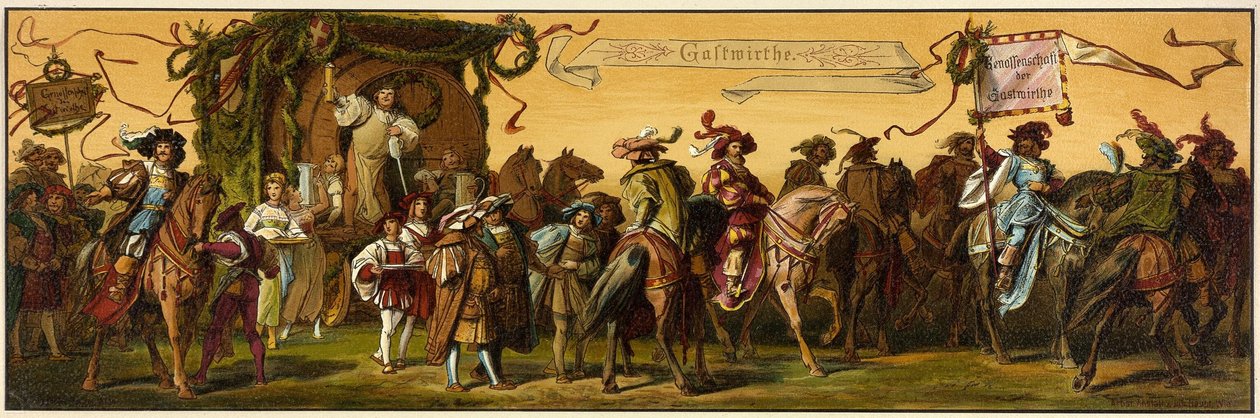 Hans Makarts Prozession der Stadt Wien von Unknown artist