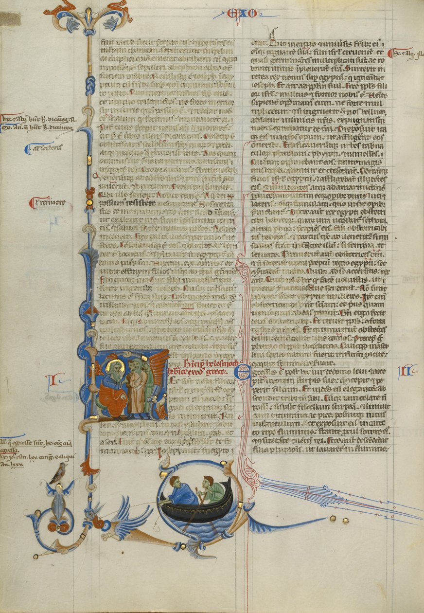 Initiale H: Moses spricht zu den Israeliten von Unknown artist