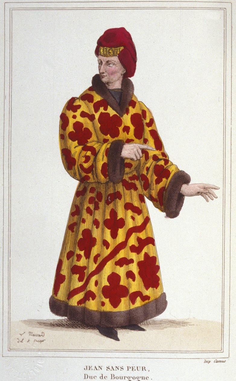 Johann Ohnefurcht (1371-1419), Herzog von Burgund. Gravur von 1830 von Unknown artist