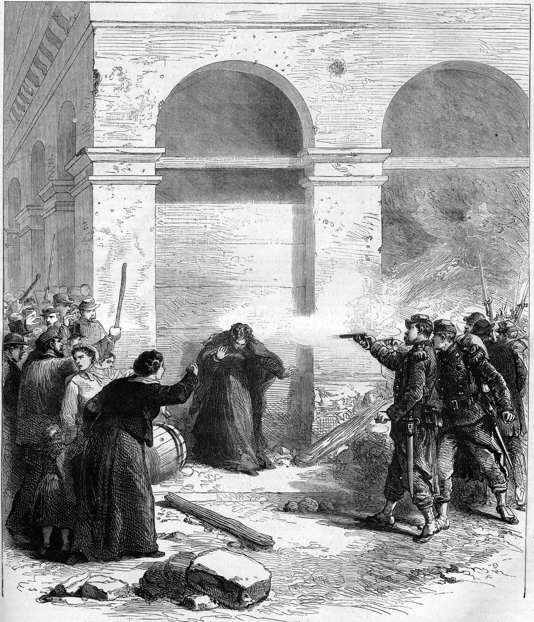 Die Pariser Kommune 1871. Petroleumüberraschung in der Rue de Rivoli von Unknown artist