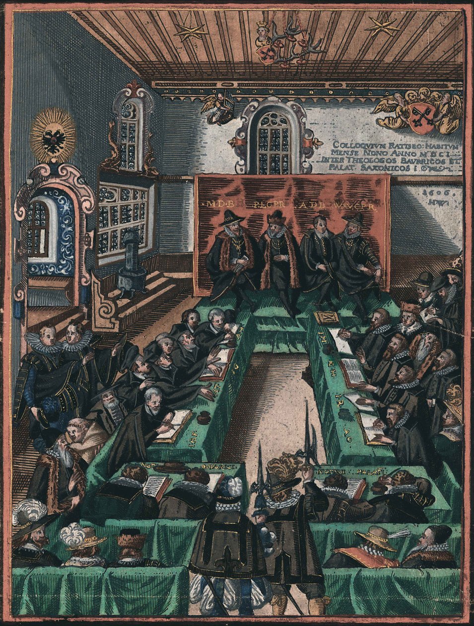 Das Regensburger Religionsgespräch von 1601 von Unknown artist