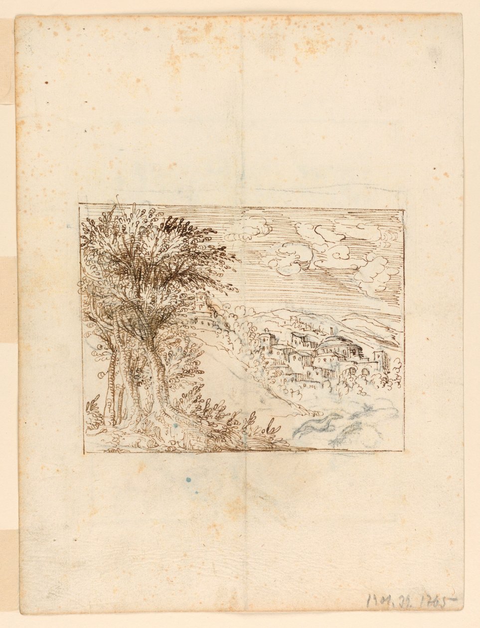 Landschaft: verso: Groteskes Design von Unknown artist