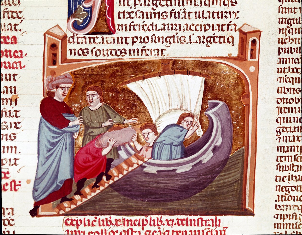 Beladung eines Schiffes zur Zeit von Kaiser Justinian von Unknown artist