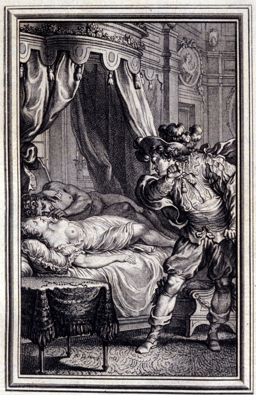 Mona Lisa - in „Erzählungen und neue Verse“ von Jean La Fontaine, 1762 von Unknown artist