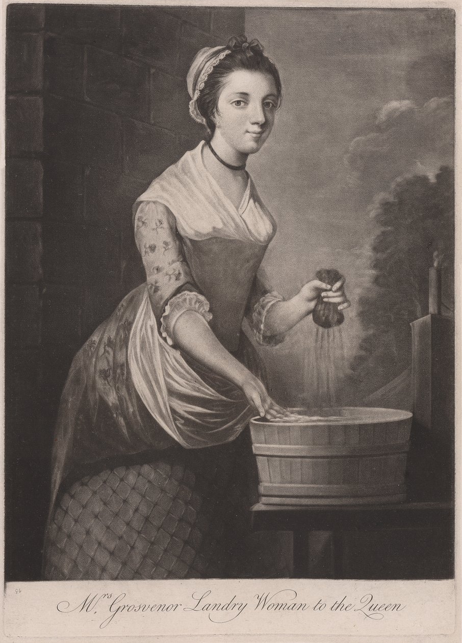 Mrs. Grosvenor, Wäscherin der Königin von Unknown artist