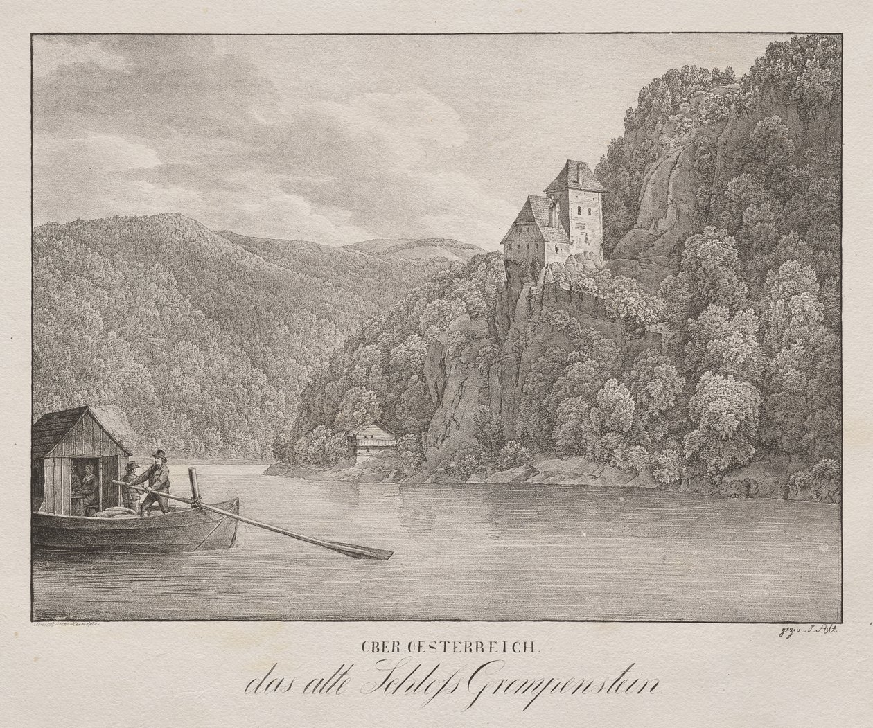 Niederösterreich, Das Alte Schloss Greifenstein von Unknown artist