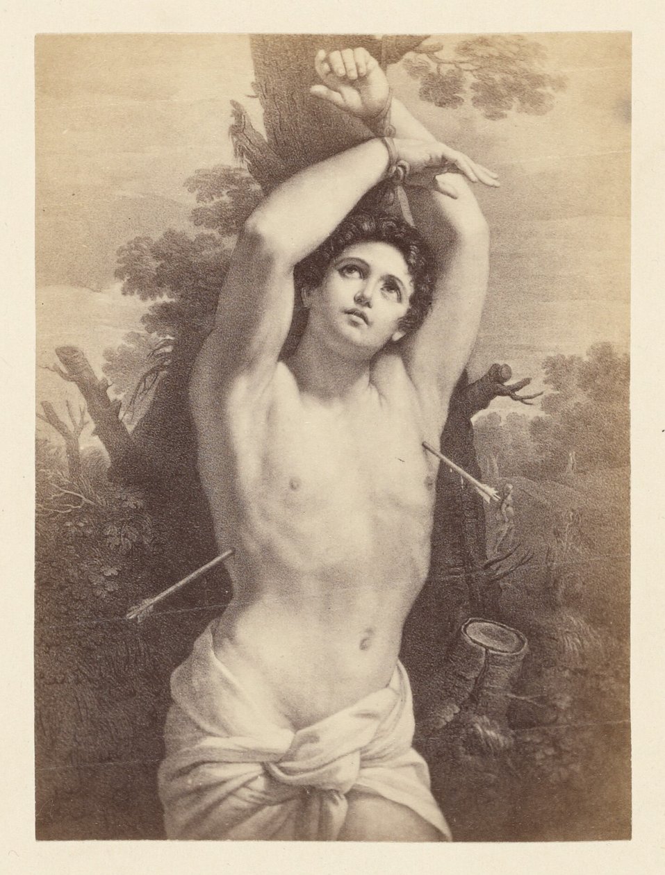 Gemälde, das das Martyrium des Heiligen Sebastian darstellt von Unknown artist