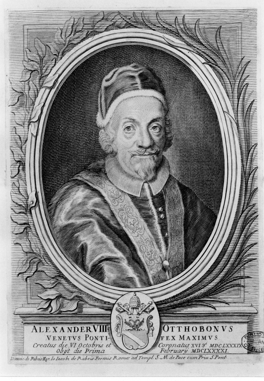 Papst Alexander VIII (1610 - 1691) von Unknown artist