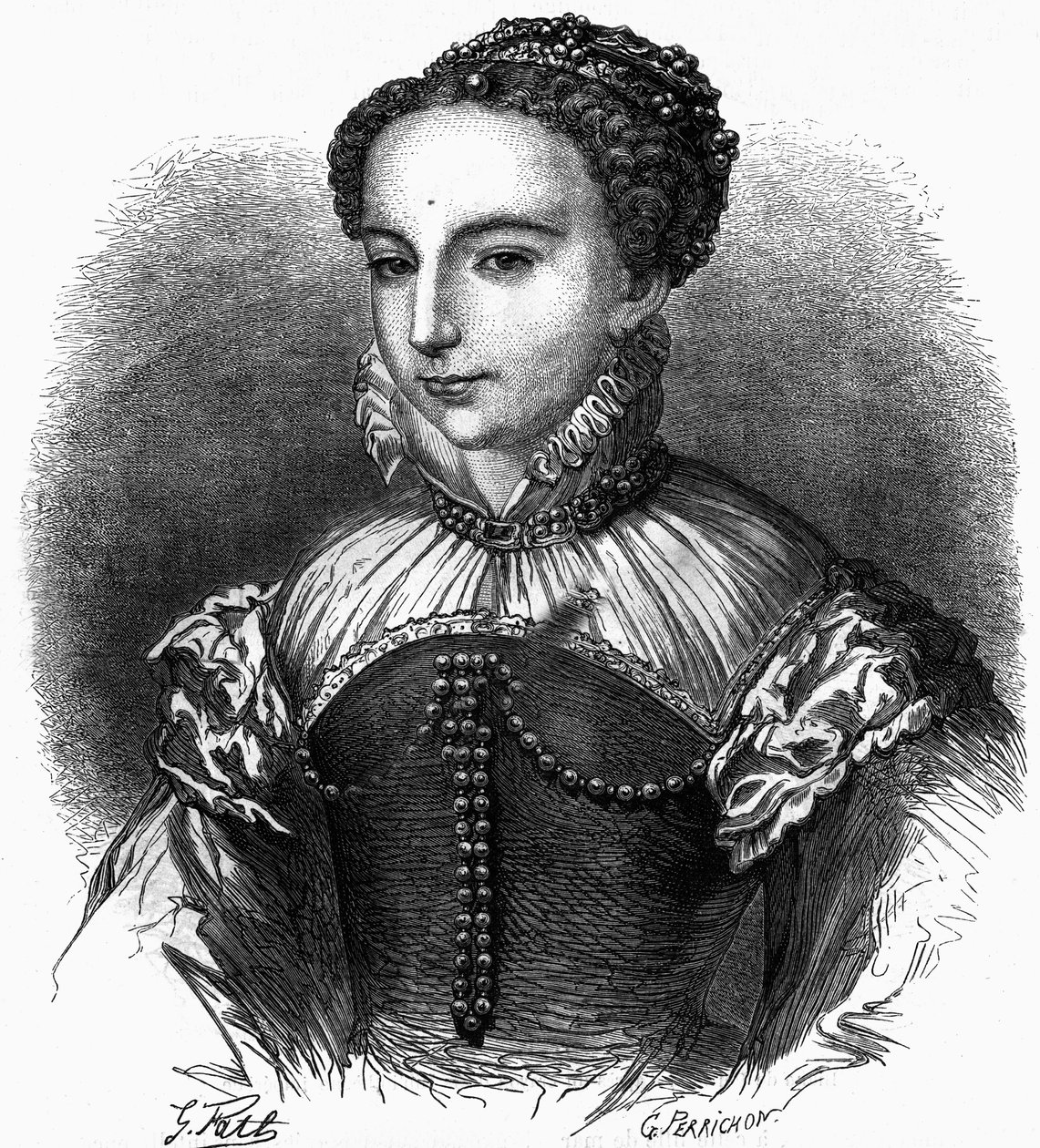 Porträt von Katharina von Medici, Königin von Frankreich von Unknown artist