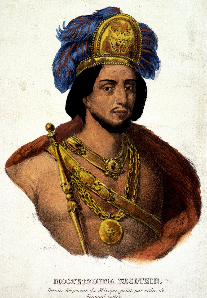 Porträtbüste von Moctezuma (oder Montezuma), letzter Kaiser von Mexiko von Unknown artist