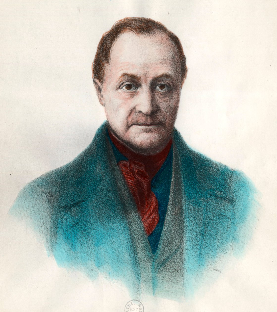 Porträt von Auguste Comte (1798 - 1857), französischer Philosoph von Unknown artist