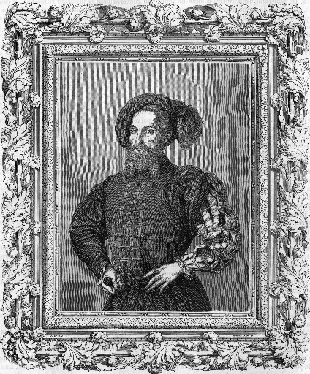 Porträt von Cesare (Cesar) Borgia (1475-1507). von Unknown artist