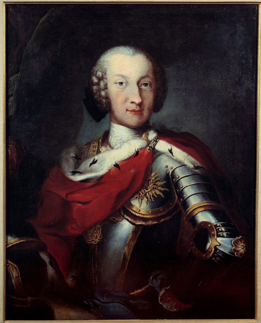 Porträt von Karl Emanuel III. (1701-1773) Herzog von Savoyen, König von Sardinien, Großmeister der Annunziade. Anonymes Gemälde. 18. Jahrhundert. Paris, Museum der Ehrenlegion von Unknown artist