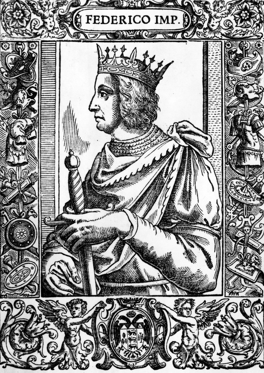 Porträt von Friedrich II. (1194-1250), deutscher Kaiser von Unknown artist