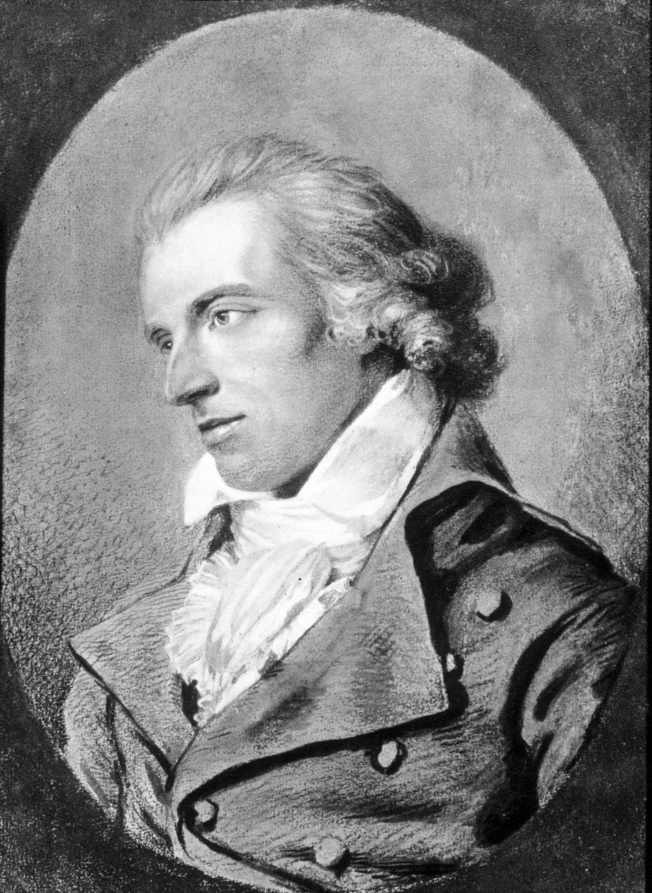 Porträt von Friedrich von Schiller (1759 - 1805). sd. 19. Jahrhundert. von Unknown artist