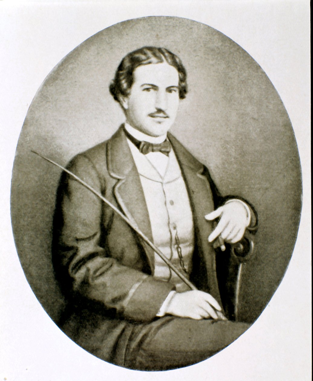 Porträt von Gigio Caroli, Liebhaber von Giuseppina Raimondi, der zweiten Frau von Giuseppe Garibaldi. Private Sammlung von Unknown artist