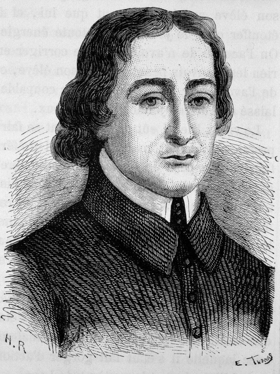 Porträt von Jean Baptiste (Jean-Baptiste) Massillon (1663 - 1742). Gravur aus dem späten 19. Jahrhundert in „Histoire de France“ von H. Martin. von Unknown artist
