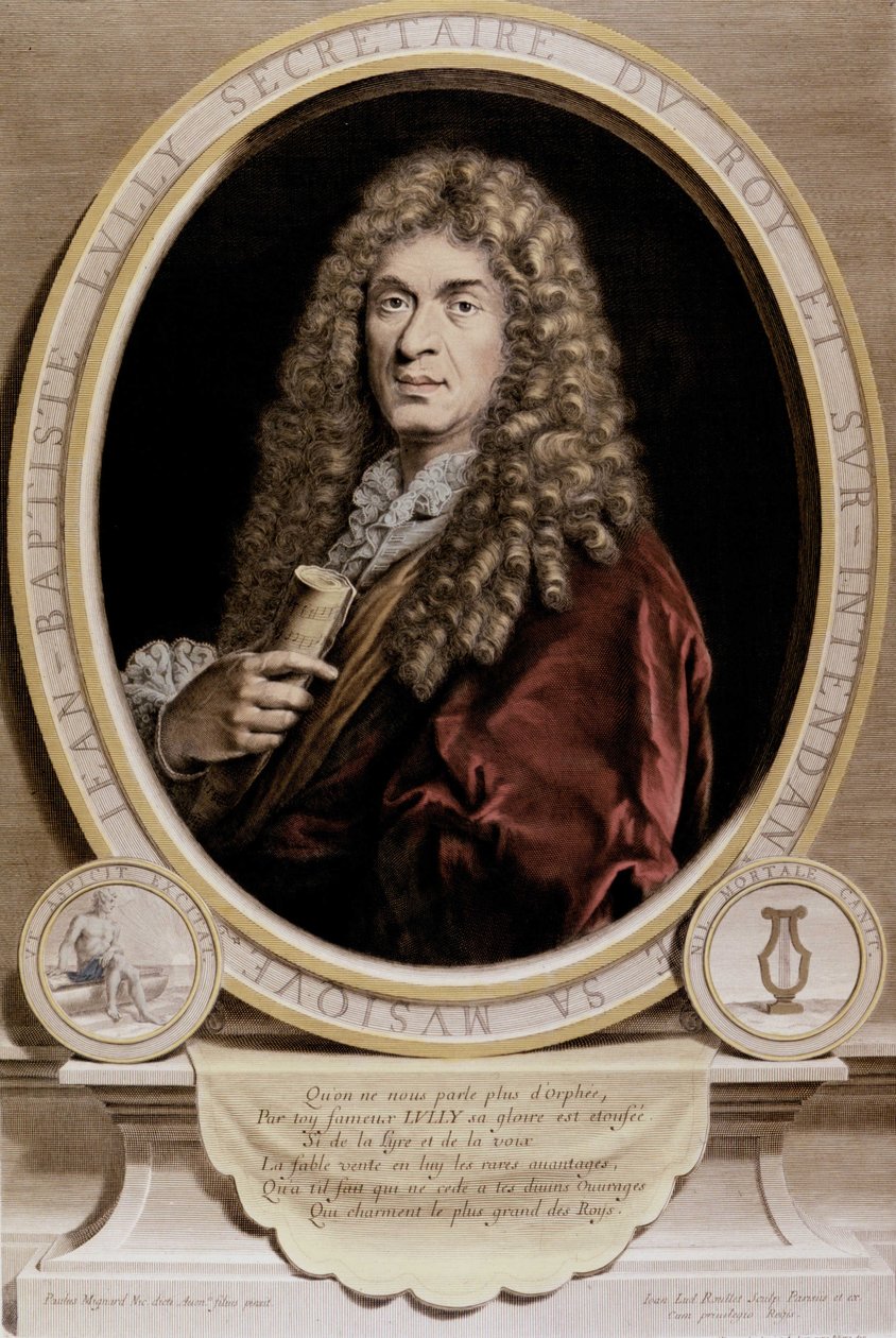 Porträt von Jean Baptiste Lully (Giovanni Battista Lulli) (1632-1687) von Unknown artist