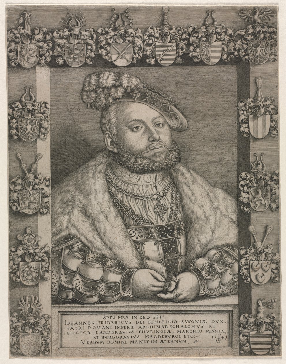 Porträt von Johann Friedrich I., "Der Großmütige," Kurfürst von Sachsen von Unknown artist