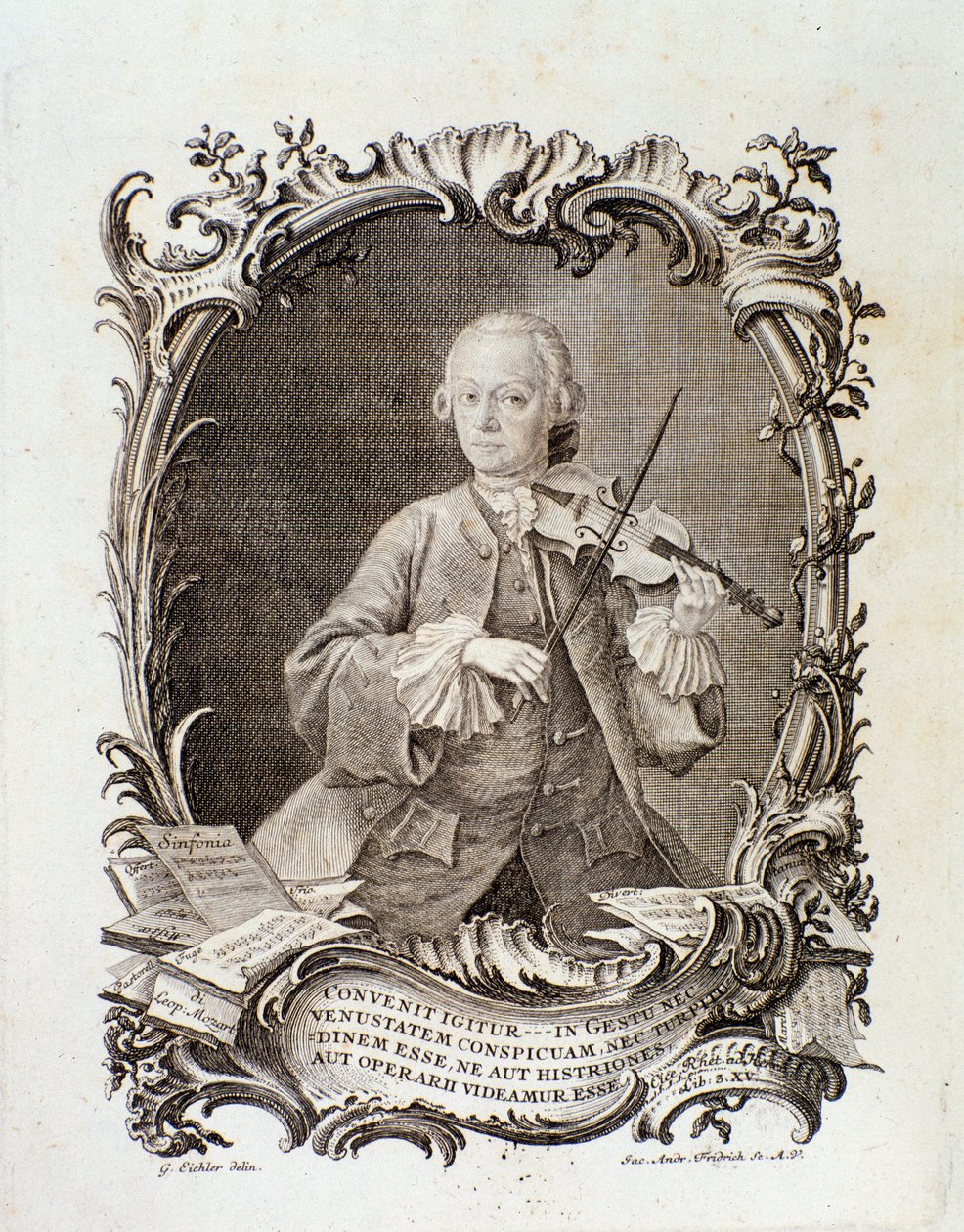 Porträt von Leopold Mozart von Unknown artist