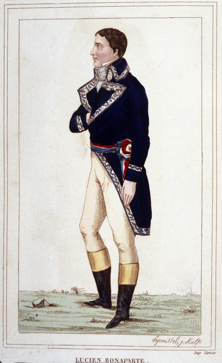 Porträt von Lucien Bonaparte (1775-1840) (Stich von 1830) von Unknown artist