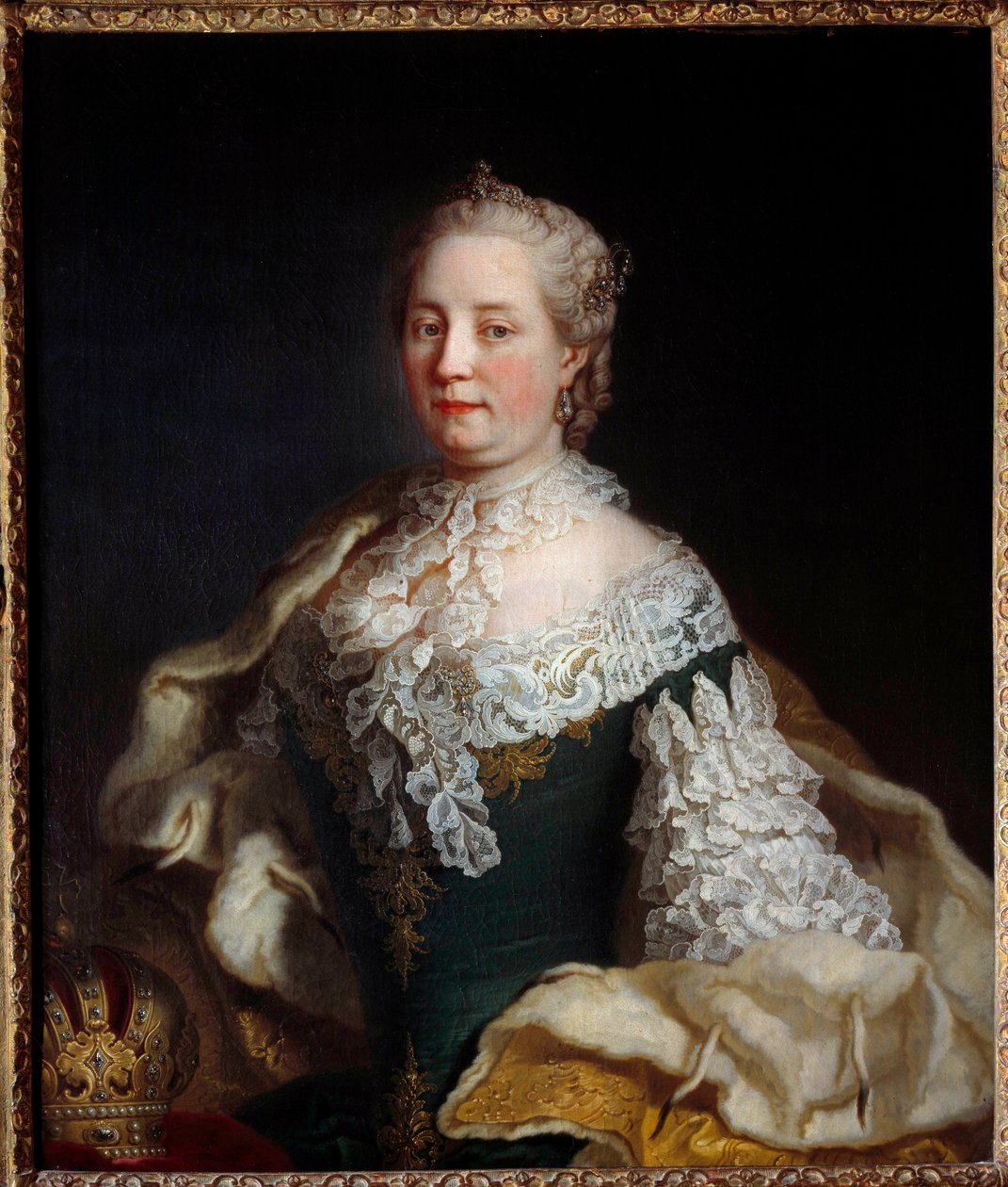Porträt von Maria Theresia von Österreich Habsburg-Lothringen (Maria Theresia I. von Ungarn) (1717-1780). Anonymes Gemälde des 18. Jahrhunderts. Nancy, Musée Historique Lorrain von Unknown artist
