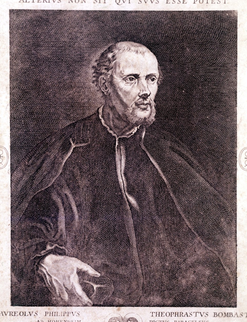 Porträt von Philippus Aureolus Theophrastus Bombastus von Hohenheim Paracelsus von Unknown artist