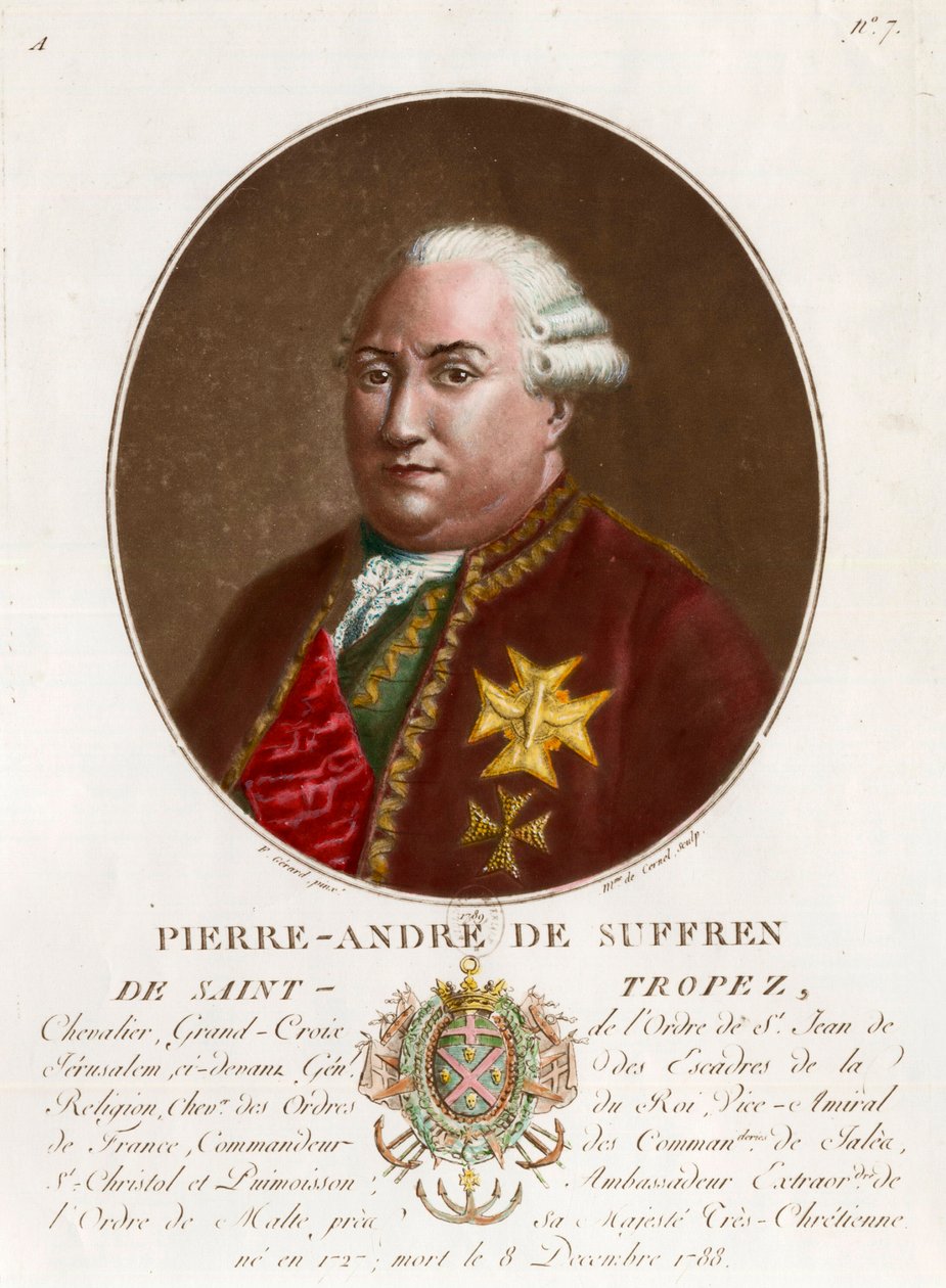 Porträt von Pierre Andre de Suffren de Saint Tropez von Unknown artist
