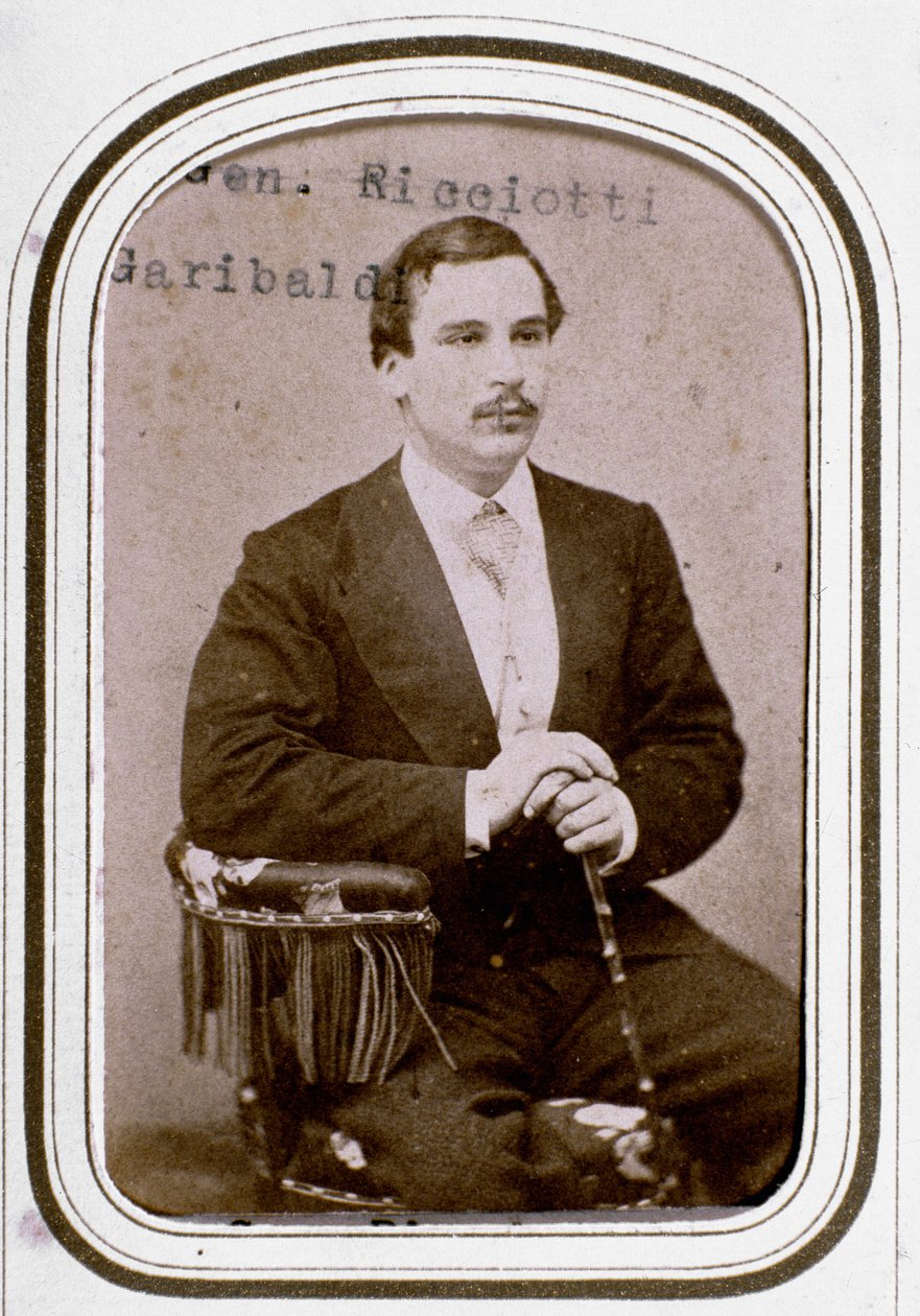 Porträt von Ricciotti Garibaldi, Sohn des italienischen Patrioten Giuseppe Garibaldi und seiner ersten Frau Anita von Unknown artist