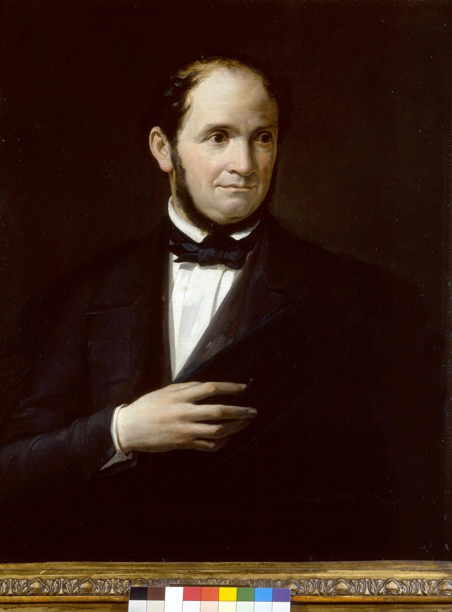 Porträt von Saverio Mercadante (1795-1870), italienischer Komponist, anonymes Gemälde. Museo teatrale della scala, Mailand von Unknown artist