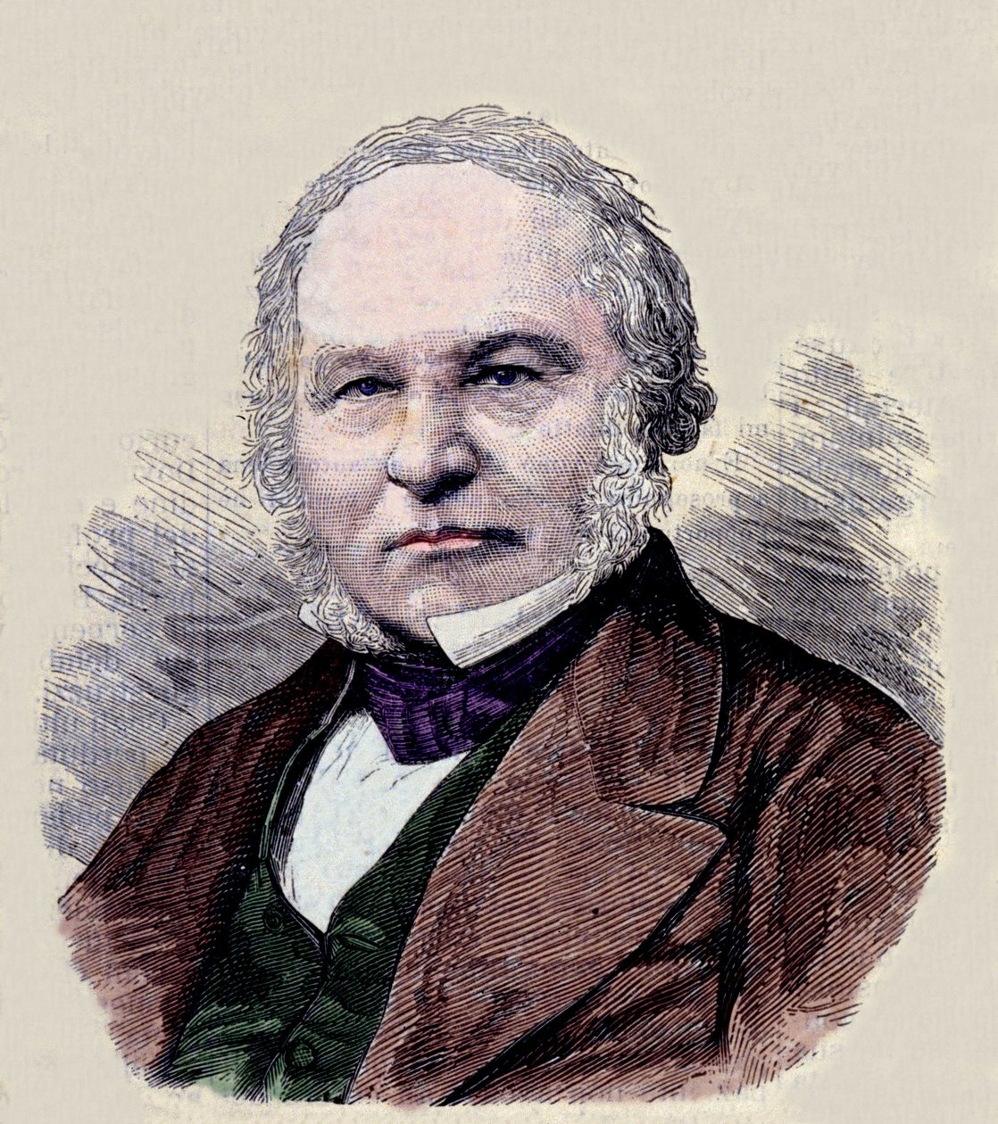 Porträt von Sir Rowland Hill (1795-1879), Erfinder der Briefmarke. von Unknown artist