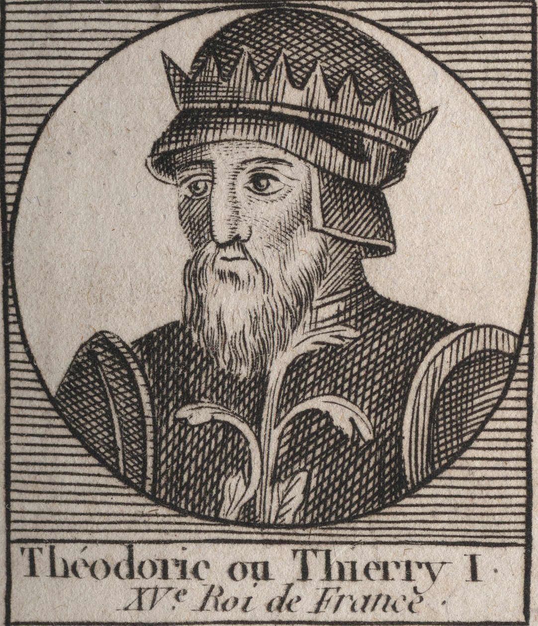 Porträt von Thierry III von Unknown artist